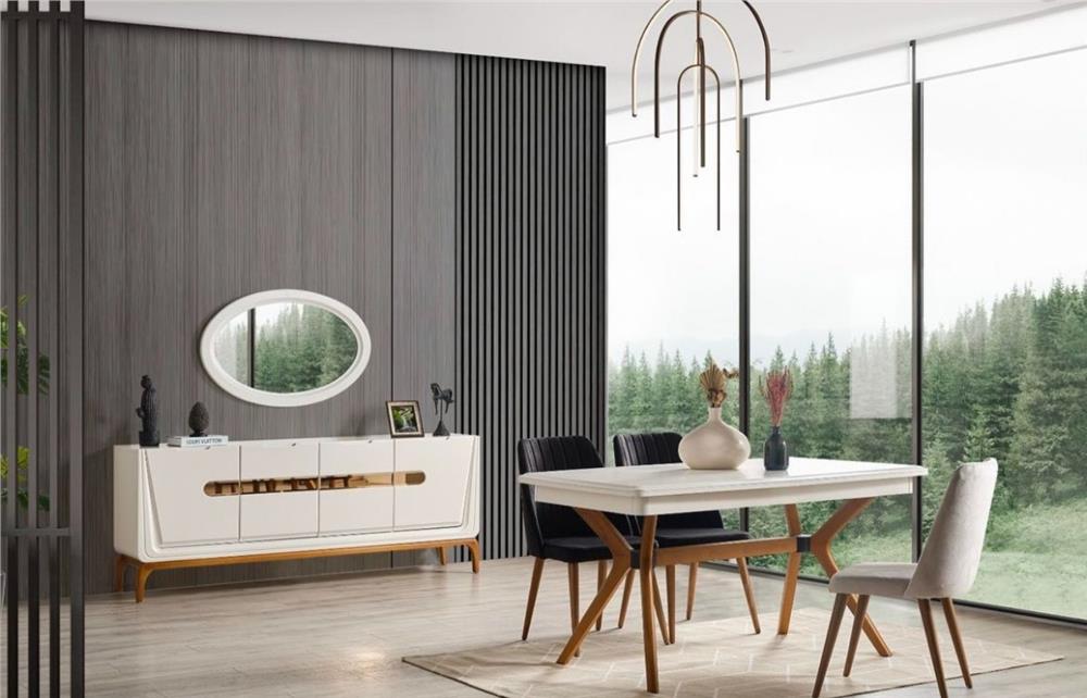 8 kişilik yemek masası