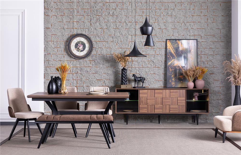 8 kişilik yemek masası