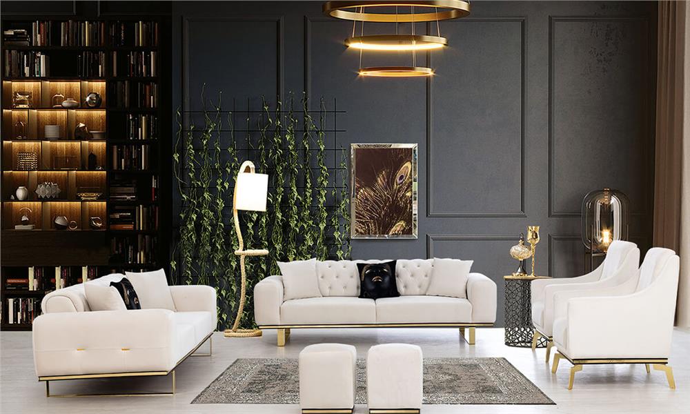 Özgü beyaz koltuk takımı 