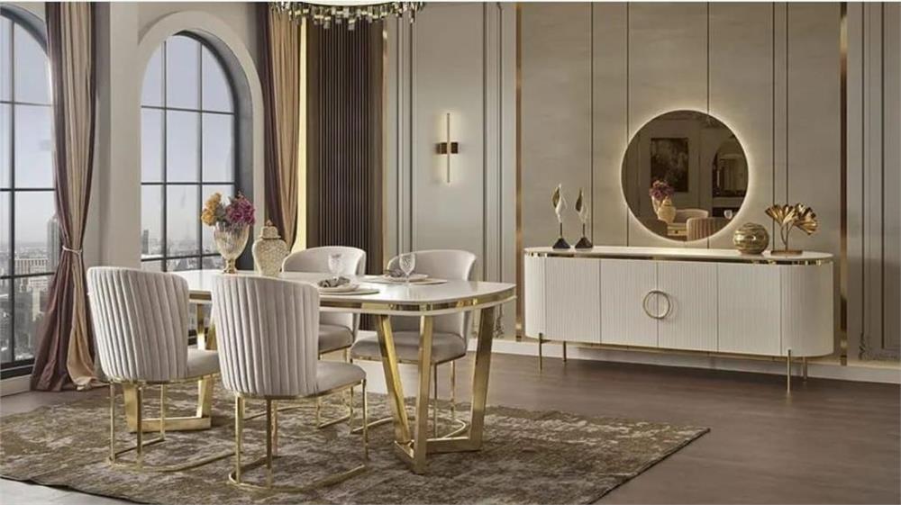 8 kişilik yemek masası