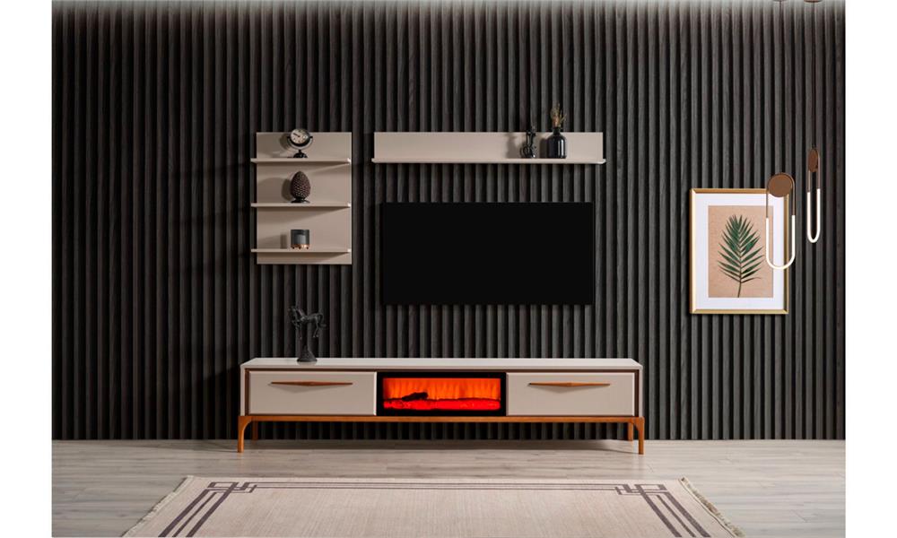 Teleteknik Home Küçük Ev Dekorasyonu için teknolojik tv ünitesi takımı