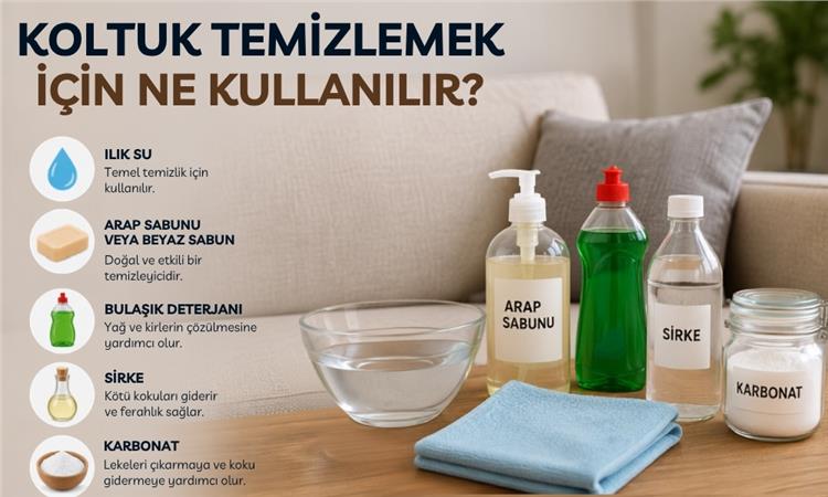 Koltuk Temizlemek İçin Ne Kullanılır